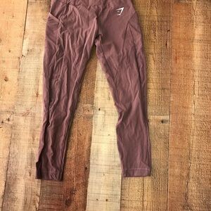 gymshark purple cropped leggings size s